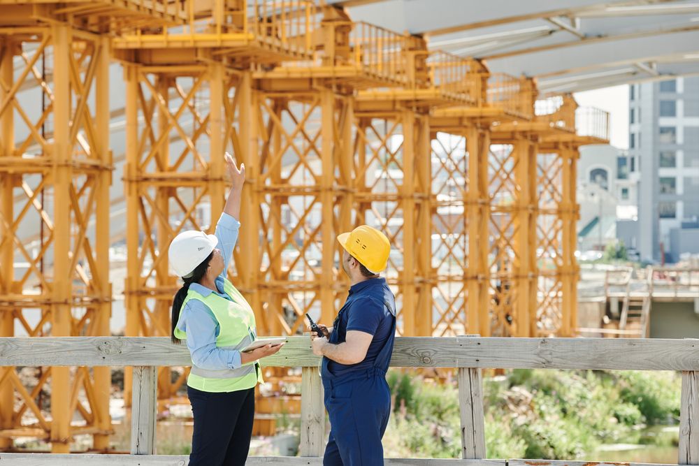 Avrio crew inspecting a structure during facility maintenance